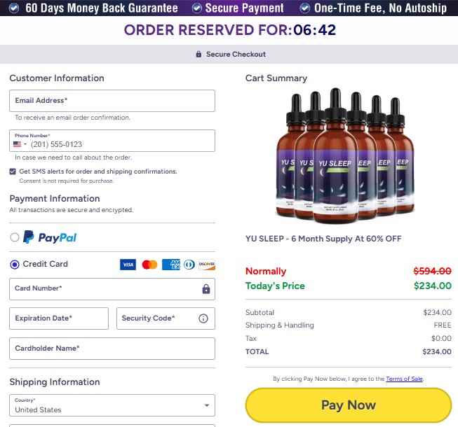 Yu Sleep Yu Sleep Order Page